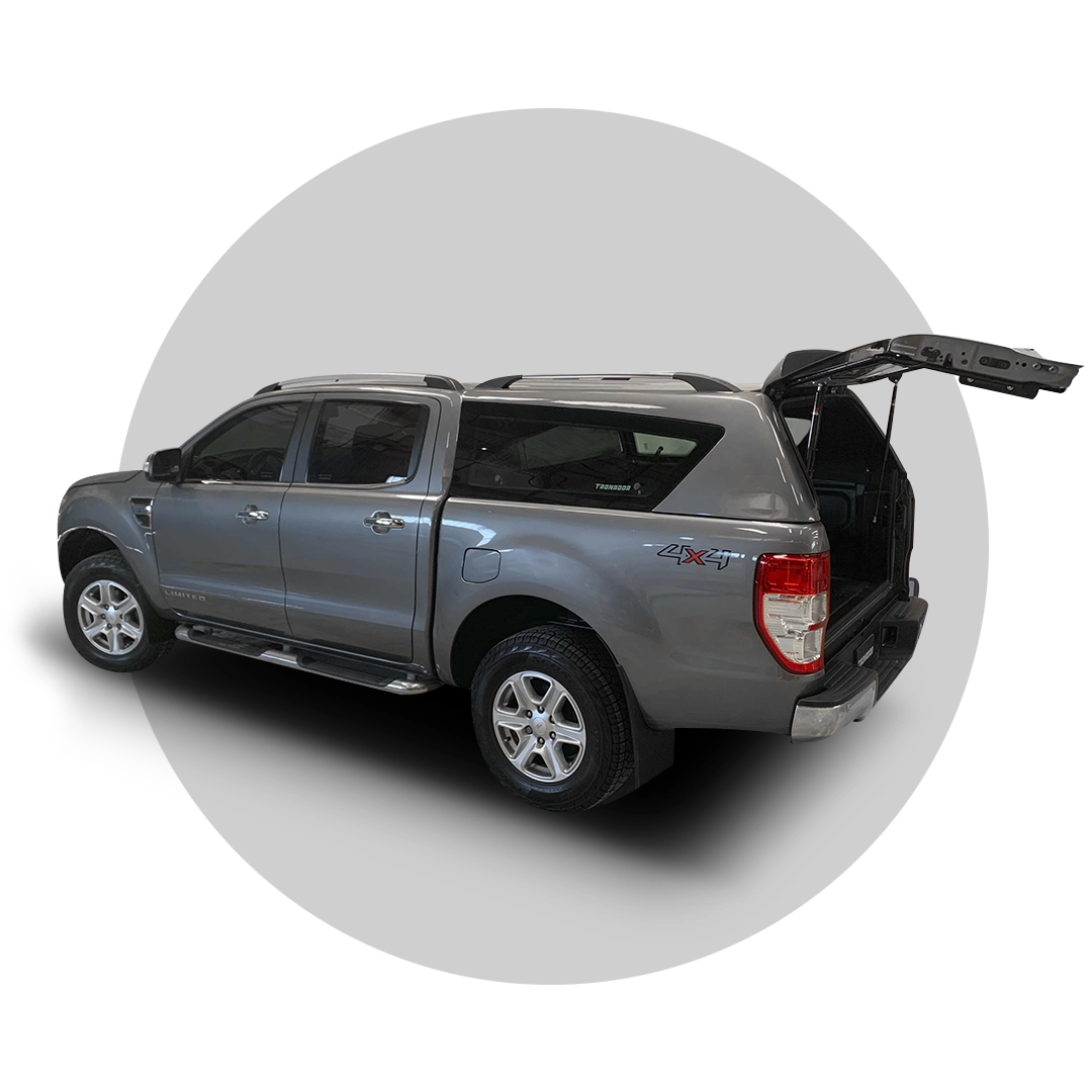 Hard Top Ranger T6 D/C Cristales Rasantes Portón Break